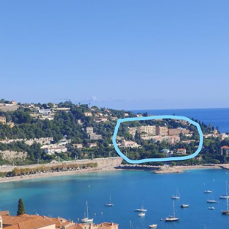 Vintage Flat Overlooking Villefranche Bay Apartment Exterior foto