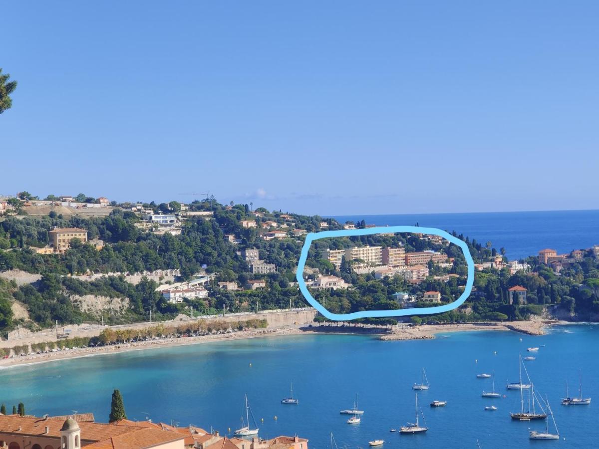 Vintage Flat Overlooking Villefranche Bay Apartment Exterior foto
